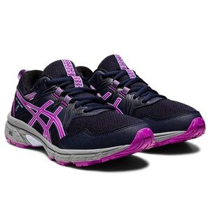 ASICS Gel Venture 8 Kid’s Size 5.5 Midnight/Orchid Sneakers Running Shoes NWOB